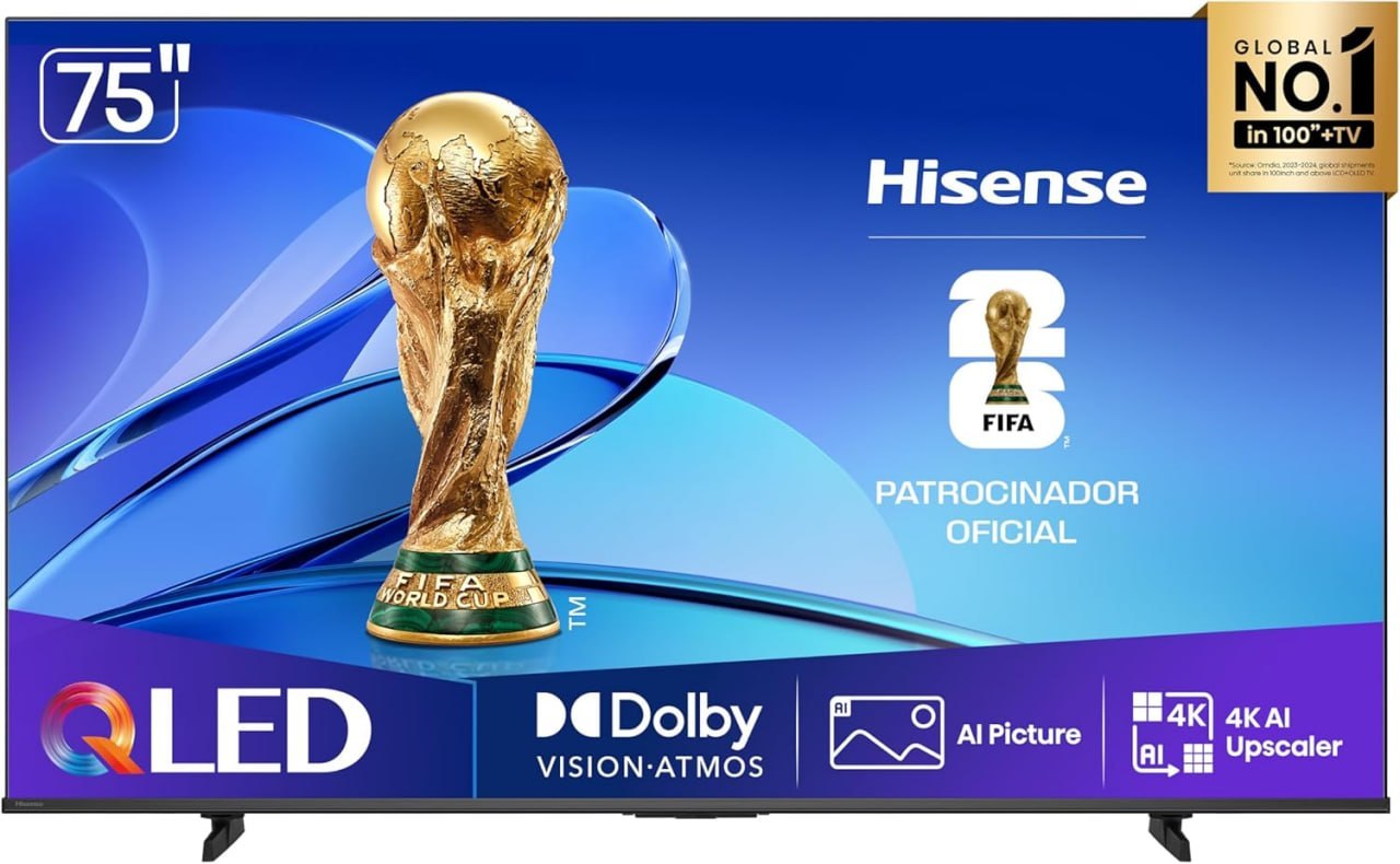 Hisense Smart TV UHD 4K QLED 75 Polegadas 75Q6QV