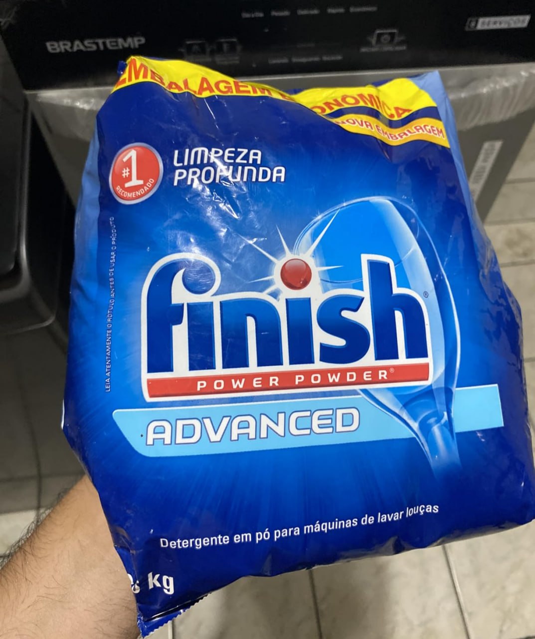 Sabão Limpeza Profunda Finish Advanced Detergente para Lava Louças 2,5kg