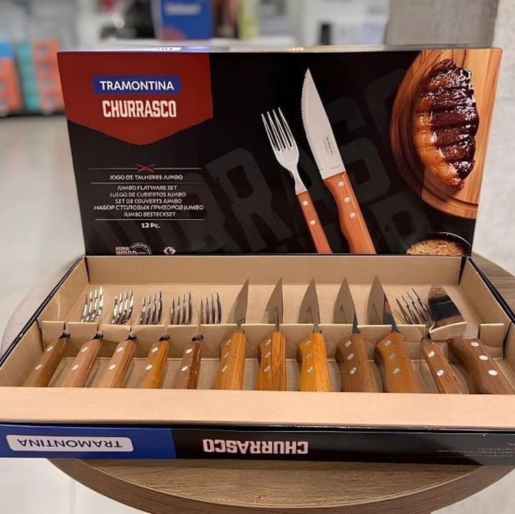 Jogo Churrasco Inox 12pc Dynamic