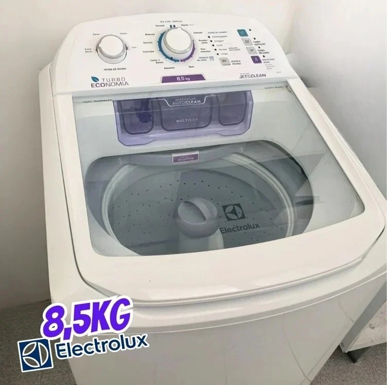 Máquina de Lavar Electrolux 8,5kg Branca Turbo Economia LAC09