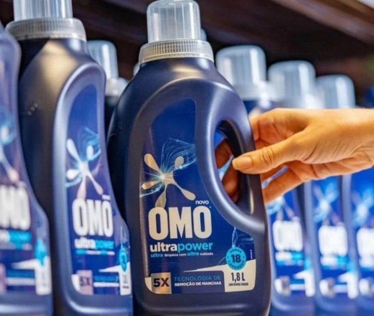 OMO Lava-Roupas Líquido Omo Ultra Power 1,8L