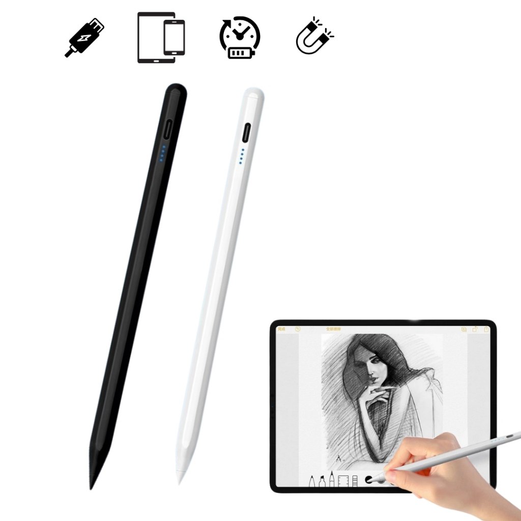 Caneta Touch Screen Ponta Fina Desenho iPad iPhone Android Alta Precisão Universal Design Gráfico